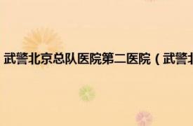 武警北京总队医院第二医院（武警北京市总队第二医院相关内容简介介绍）