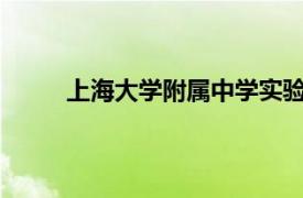 上海大学附属中学实验学校和上大附中实验学校