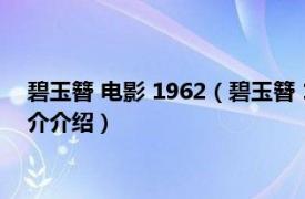 碧玉簪 电影 1962（碧玉簪 1962年吴永刚执导电影相关内容简介介绍）