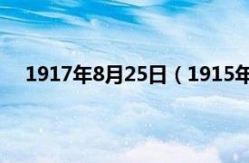 1917年8月25日（1915年8月22日相关内容简介介绍）