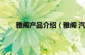 雅阁产品介绍（雅阁 汽车品牌相关内容简介介绍）