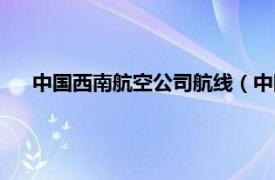 中国西南航空公司航线（中国西南航空相关内容简介介绍）