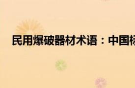 民用爆破器材术语：中国标准出版社2004年版图书简介