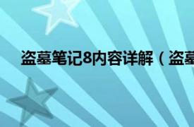 盗墓笔记8内容详解（盗墓笔记1-8相关内容简介介绍）