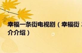 幸福一条街电视剧（幸福街 2000年刘烨主演电视剧相关内容简介介绍）