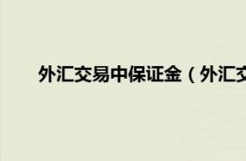 外汇交易中保证金（外汇交易保证金相关内容简介介绍）