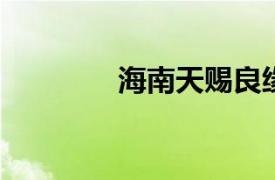 海南天赐良缘相关内容简介