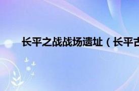 长平之战战场遗址（长平古战场遗址相关内容简介介绍）