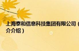 上海泰和信息科技集团有限公司（泰为信息科技 上海有限公司相关内容简介介绍）