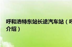 呼和浩特东站长途汽车站（呼和浩特汽车客运东站相关内容简介介绍）