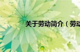 关于劳动简介（劳动局相关内容简介介绍）