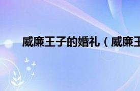 威廉王子的婚礼（威廉王子婚礼相关内容简介介绍）