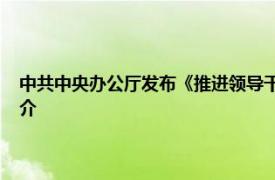 中共中央办公厅发布《推进领导干部能上能下若干规定 试行》相关内容简介