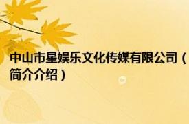 中山市星娱乐文化传媒有限公司（中山数字娱乐产业发展有限公司相关内容简介介绍）