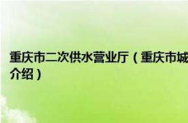 重庆市二次供水营业厅（重庆市城市饮用水二次供水管理办法相关内容简介介绍）