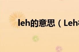 leh的意思（Leh相关内容简介介绍）