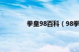 拳皇98百科（98拳皇相关内容简介介绍）