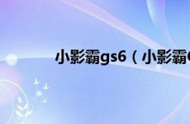 小影霸gs6（小影霸GS2相关内容简介介绍）