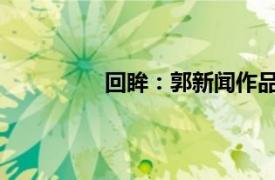 回眸：郭新闻作品研讨会相关内容简介