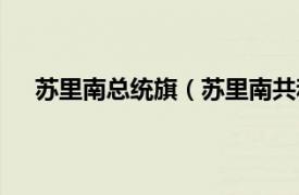 苏里南总统旗（苏里南共和国国旗相关内容简介介绍）