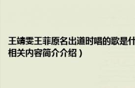 王靖雯王菲原名出道时唱的歌是什么（王靖雯 1989年王菲发行的音乐专辑相关内容简介介绍）