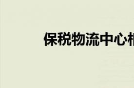 保税物流中心相关内容简介介绍