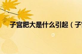 子宫肥大是什么引起（子宫肥大症相关内容简介介绍）