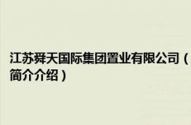 江苏舜天国际集团置业有限公司（江苏舜天国际集团创业有限公司相关内容简介介绍）