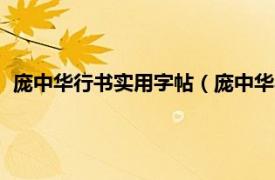 庞中华行书实用字帖（庞中华小学生习字帖相关内容简介介绍）