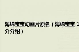 海绵宝宝动画片原名（海绵宝宝 1999年开播的美国电视动画片相关内容简介介绍）