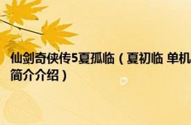 仙剑奇侠传5夏孤临（夏初临 单机游戏《仙剑奇侠传五前传》角色相关内容简介介绍）