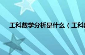 工科数学分析是什么（工科数学分析 一相关内容简介介绍）