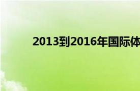 2013到2016年国际体操联合会竞技健美操规则