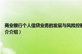 商业银行个人信贷业务的发展与风险控制（个人信贷业务 商业银行资产业务相关内容简介介绍）