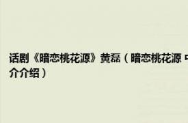 话剧《暗恋桃花源》黄磊（暗恋桃花源 中国内地2006年袁泉、黄磊主演话剧相关内容简介介绍）