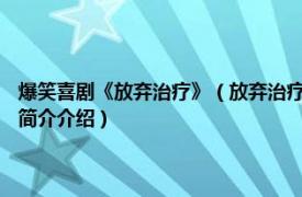 爆笑喜剧《放弃治疗》（放弃治疗 2015年网络喜剧《放弃治疗》相关内容简介介绍）