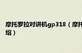 摩托罗拉对讲机gp318（摩托罗拉GP328对讲机相关内容简介介绍）