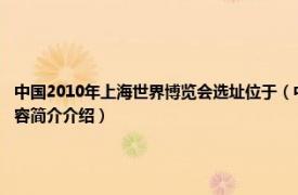 中国2010年上海世界博览会选址位于（中国2010年上海世界博览会意大利国家馆相关内容简介介绍）