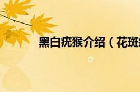 黑白疣猴介绍（花斑疣猴相关内容简介介绍）