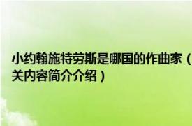 小约翰施特劳斯是哪国的作曲家（约翰施特劳斯 1804年生奥地利作曲家相关内容简介介绍）