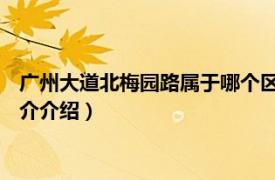 广州大道北梅园路属于哪个区（梅园路 广州市梅园路相关内容简介介绍）