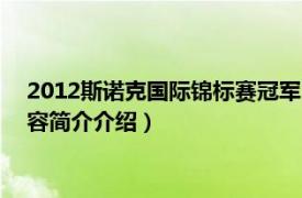 2012斯诺克国际锦标赛冠军（2010年斯诺克世界锦标赛相关内容简介介绍）