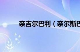 奈吉尔巴利（奈尔斯巴克利相关内容简介介绍）