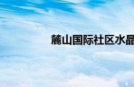 麓山国际社区水晶岗相关内容简介介绍