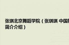 张琪北京舞蹈学院（张琪琪 中国舞蹈家协会认证的注册舞蹈教师相关内容简介介绍）