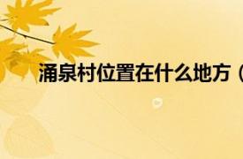 涌泉村位置在什么地方（华涌村相关内容简介介绍）