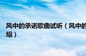 风中的承诺歌曲试听（风中的承诺 艾心演唱歌曲相关内容简介介绍）