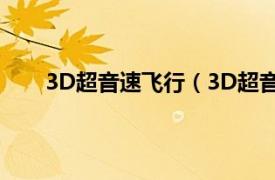 3D超音速飞行（3D超音速飞行相关内容简介介绍）