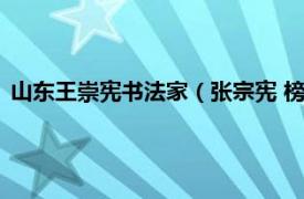 山东王崇宪书法家（张宗宪 榜书家、书法家相关内容简介介绍）