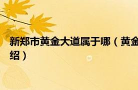 新郑市黄金大道属于哪（黄金大道 郑州黄金大道相关内容简介介绍）